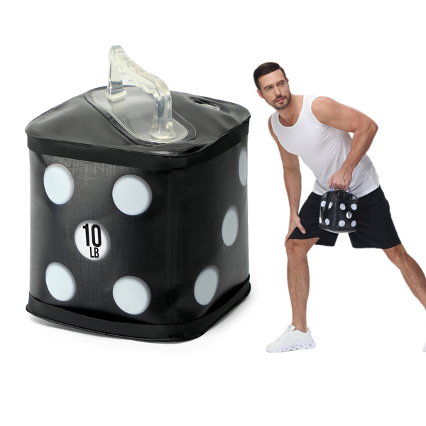 水壶铃，水壶铃训练套装，便携式旅行壶铃，10磅/个软壶铃，适用于健身、核心训练和肌肉训练-2