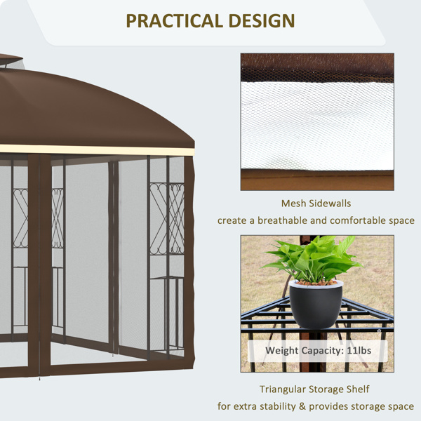  10' x 10' Patio Gazebo( Amazon Shipping)（Prohibited by WalMart）