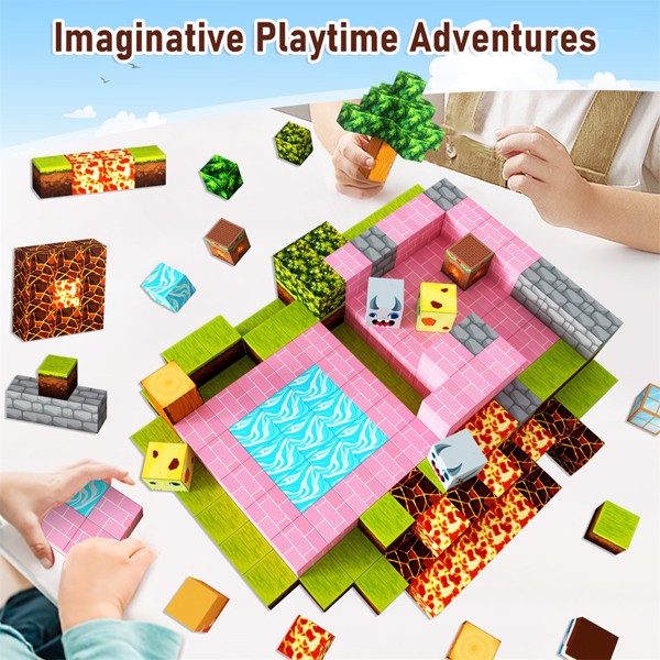 Magnetic Building Blocks Toys Kids Educational Toy Magnet World Christmas Gift