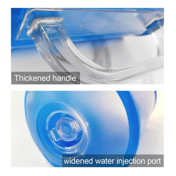 水哑铃一对，可折叠旅行哑铃，10磅健身女士哑铃套装，便携式训练器材，适用于核心训练、塑形、俯卧撑-4