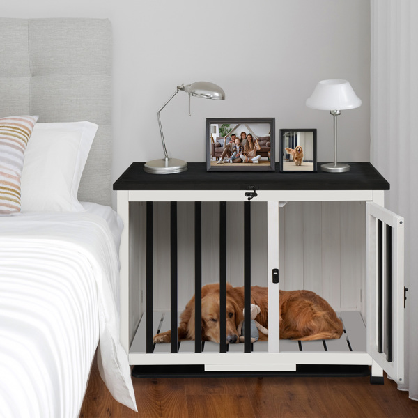 33*20*24.5inch  Dog Kennel Indoor Foldable and Portable,  Wooden Dog Crate， Easy Assembly