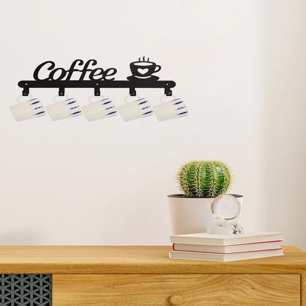 1pc Coffee Mug Holder Wall Mounted, Metal Coffee Mug Rack for Wall, Coffee Cup Rack wall hooks，coat hooks，coat hanger-Tracking numbers are not updated on weekends