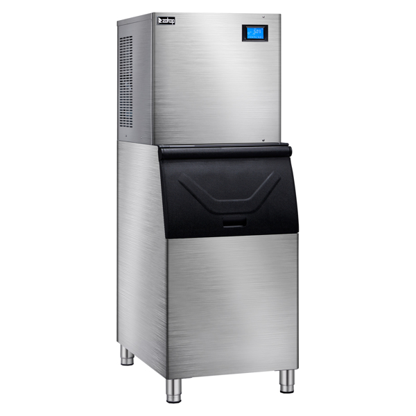美规 BT-550主机 120V 700W 550lbs/250kg/24h 制冰机 银色 不锈钢 液晶显示屏/13*14铜冰格 商用-4