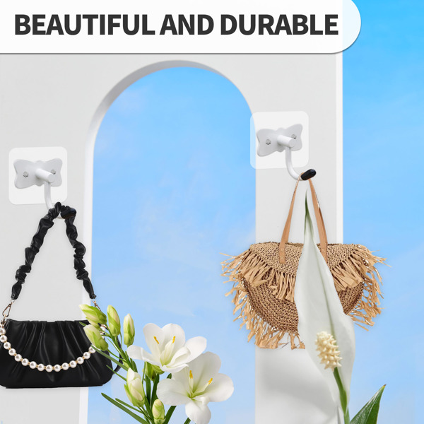 Butterfly-style practical and beautiful hanging hook for bathroom closet door-mounted hook behind the wardrobe door