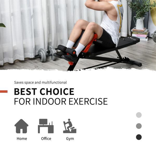  Multifunctional Sit Up Bench,Home fitness equipment，Red