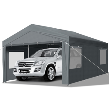 10X20FT   Carport Car Port Canopy  Grey