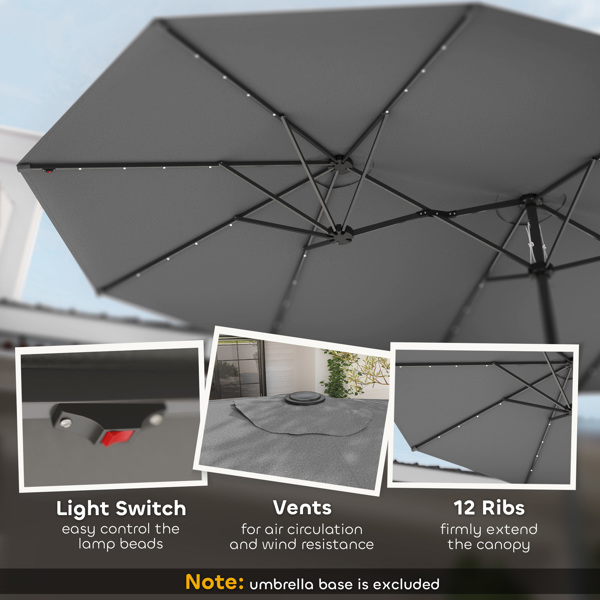 Outdoor beach umbrella/Double-Sided Sun Umbrella   ( Amazon Shipping)