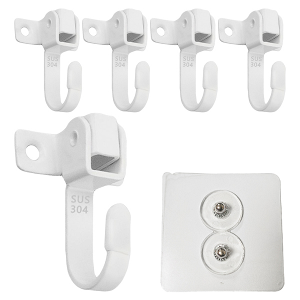 Stainless steel dual-purpose movable side-mounted top-loading hook for bathroom and kitchen load-bearing hook
