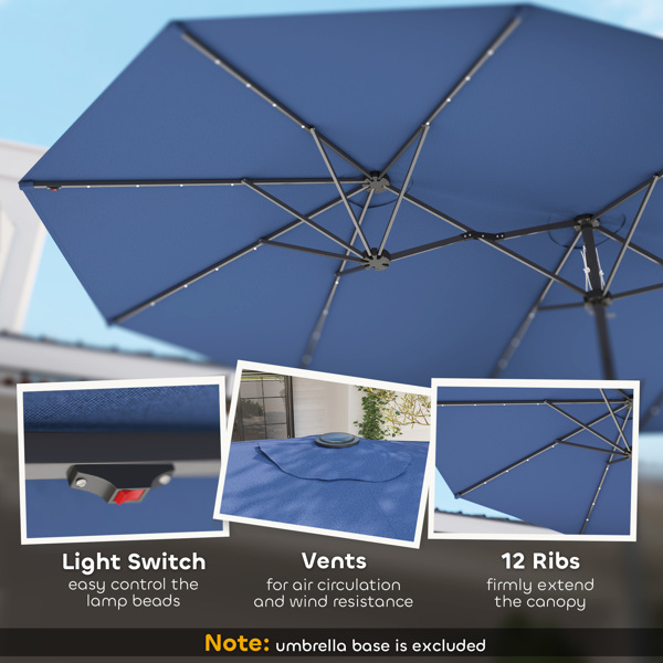 Outdoor beach umbrella/Double-Sided Sun Umbrella   ( Amazon Shipping)