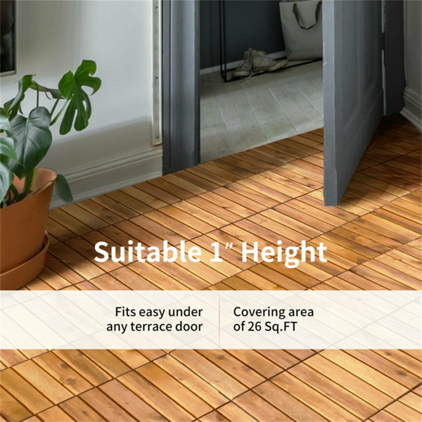 27 multifunctional outdoor floor tiles, 12
