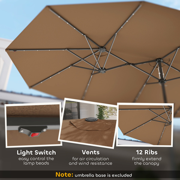 Outdoor beach umbrella/Double-Sided Sun Umbrella   ( Amazon Shipping)