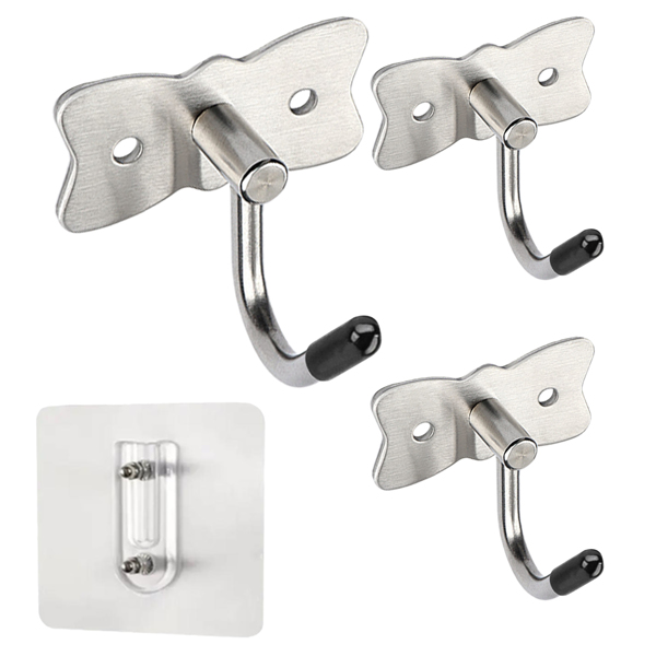 Butterfly-style practical and beautiful hanging hook for bathroom closet door-mounted hook behind the wardrobe door