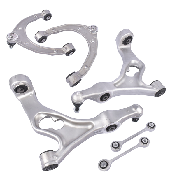 6x Front Control Arm w/Ball Joint Sway Bar Link for VW Touareg 11-17 7P0407021