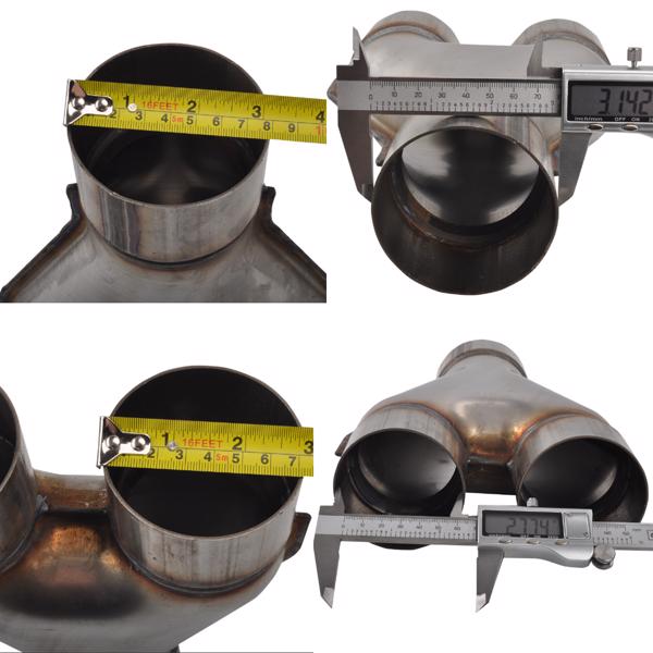 排气分路管 Y-Pipe Exhaust Pipe Adapter Connector 2''/2.25''/2.5''/2.75''/3''ID Single/Dual MT015013（禁售亚马逊 & TEMU）(不支持无理由退货)-5