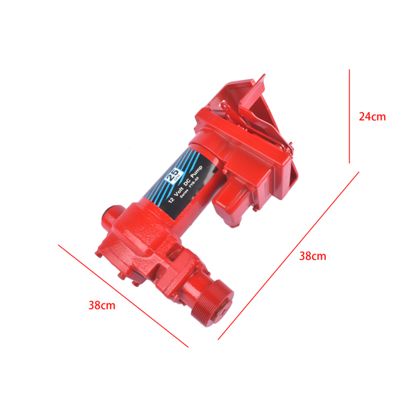 抽油泵 12V 25G PM High Flow DC Fuel Pump Cast Iron Gas Heavy Duty Transfer Pump NEW Red-16