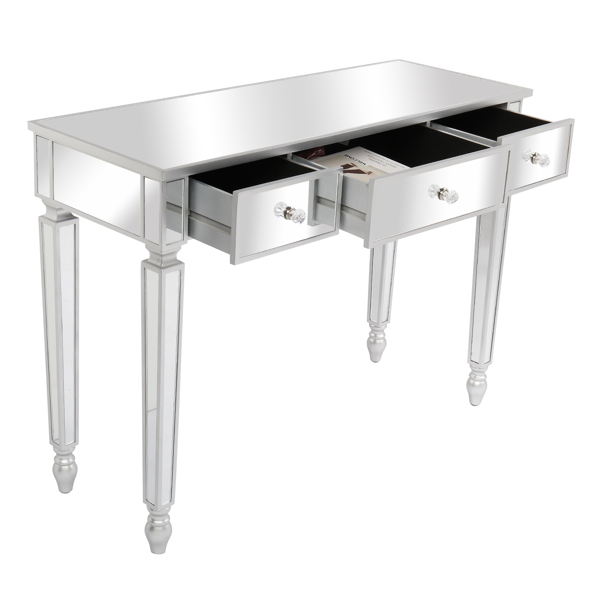 FCH Three Drawers Mirror Table Dressing Table Console Table