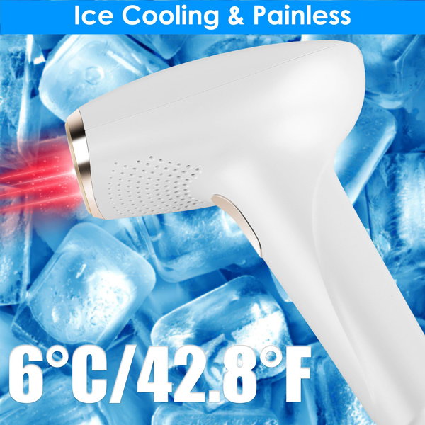 3 In 1 Ice Cooling Laser Hair Removal Painless Permanent At-Home IPL Hair Removal with 999,999 Flashes 9 Energy Levels 2 Flash Modes for Armpits Legs Arms Bikini Line