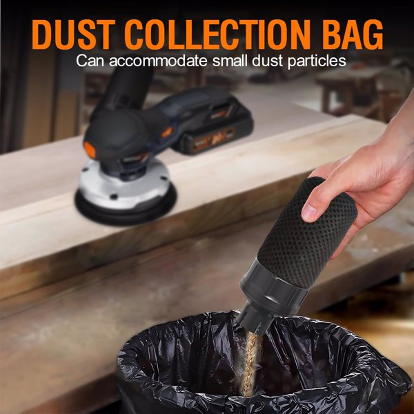 Cordlees Random Orbital Sander, Burshless 20V Electric Sander, 7 Variable Speed Palm Sander, 4000-10000RPM, Dust Collector, Portable Sander Tools Kit for Woodworking（Battery Included）[Unable to ship o