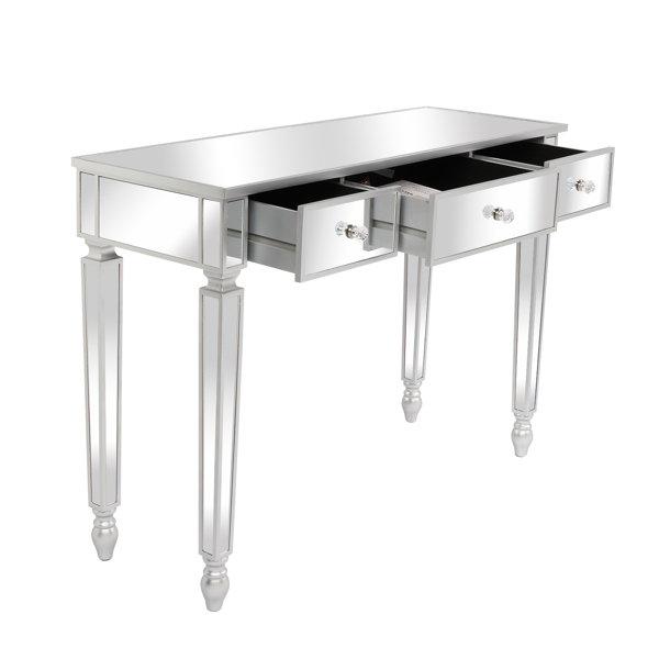 FCH Three Drawers Mirror Table Dressing Table Console Table