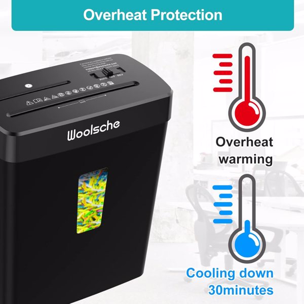 Paper Shredder for Home- 10-Sheet Cross Cut with 3.43-Gallon Basket - P-4 Security Level - 3-Mode Design - Shreds CD and Credit Card - Durable, Fast, and Jam Proof for Home Office（Shipment from FBA）