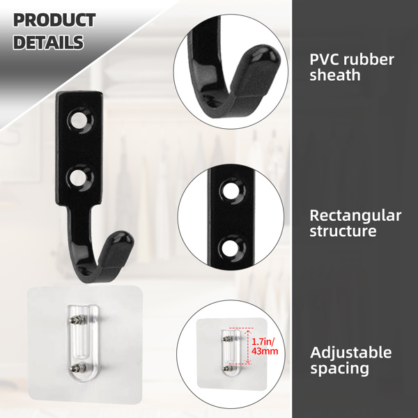Stainless steel entrance hall decoration multi-scenario hooks for student schoolbags hooks