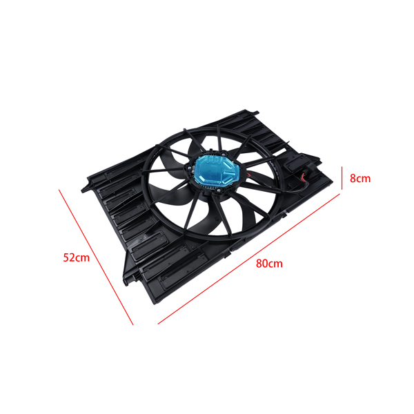 Radiator Cooling Fan Assembly for 2017-2019 Audi A4 allroad A5 Quattro S4 S5 2.0L 8W0959455C 8W0121207B