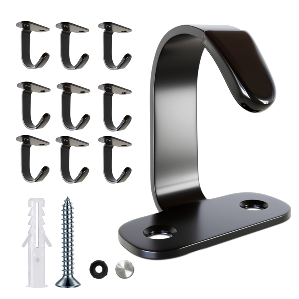 Thickened stainless steel kitchen, bathroom, cloakroom, living room hanging practical side-top storage hooks with strong load-bearing capacity
