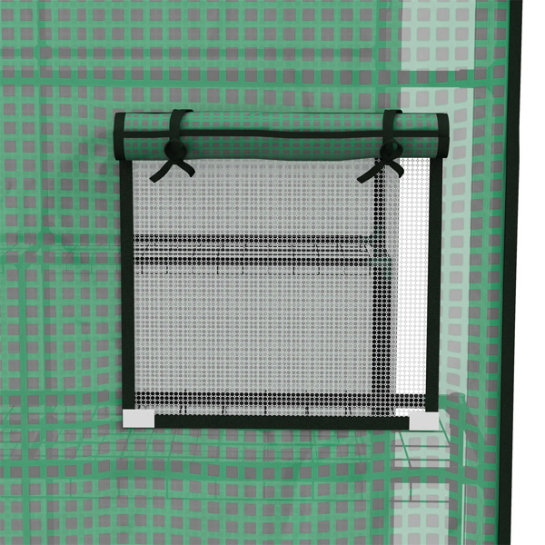 4.7' x 4.7' x 6.4'  Green Greenhouse Replacement Cover