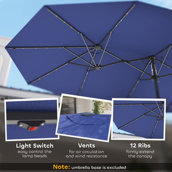 Outdoor beach umbrella/Double-Sided Sun Umbrella   ( Amazon Shipping)