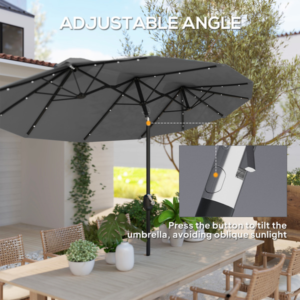 Outdoor beach umbrella/Double-Sided Market Umbrella  ( Amazon Shipping)