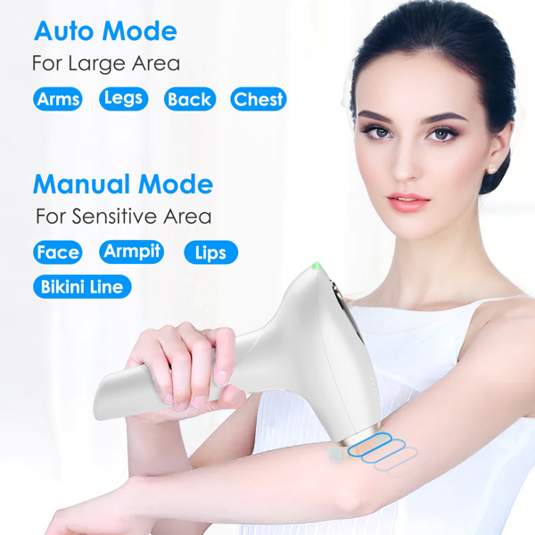 3 In 1 Ice Cooling Laser Hair Removal Painless Permanent At-Home IPL Hair Removal with 999,999 Flashes 9 Energy Levels 2 Flash Modes for Armpits Legs Arms Bikini Line