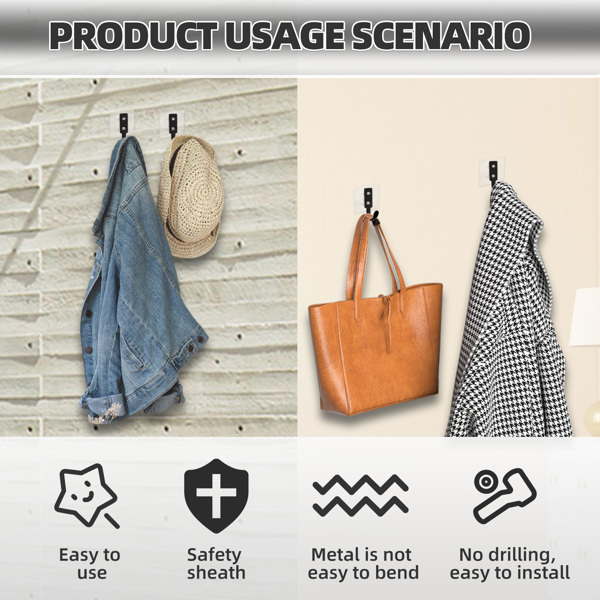 Stainless steel entrance hall decoration multi-scenario hooks for student schoolbags hooks