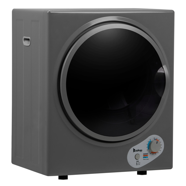 GYJ25-78G2 Compact Portable Household clothes Dryer 2.5KG 1.6cuft with Stainless Steel Drum Black and White 120V MECHANICAL Control ETL Certification
