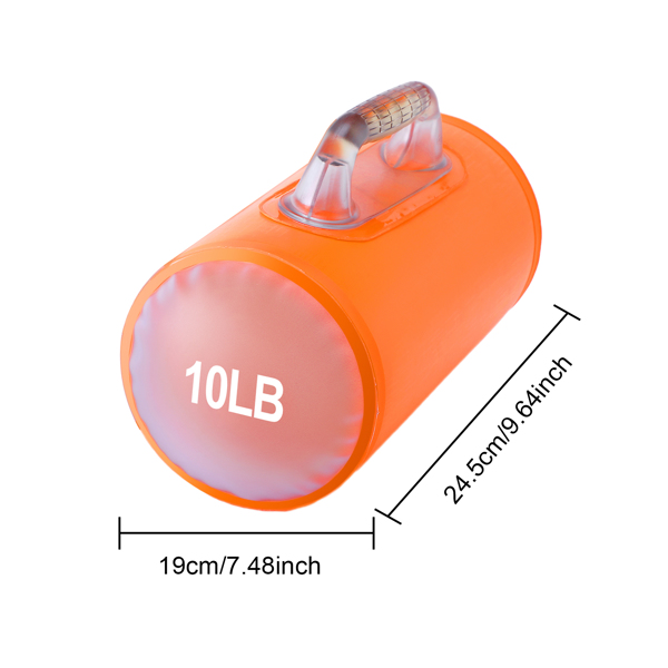 水哑铃套装，可调节重量哑铃，便携式训练器材，20磅/对，可折叠健身配件，举重水袋，适用于力量训练、塑形和肌肉锻炼-6