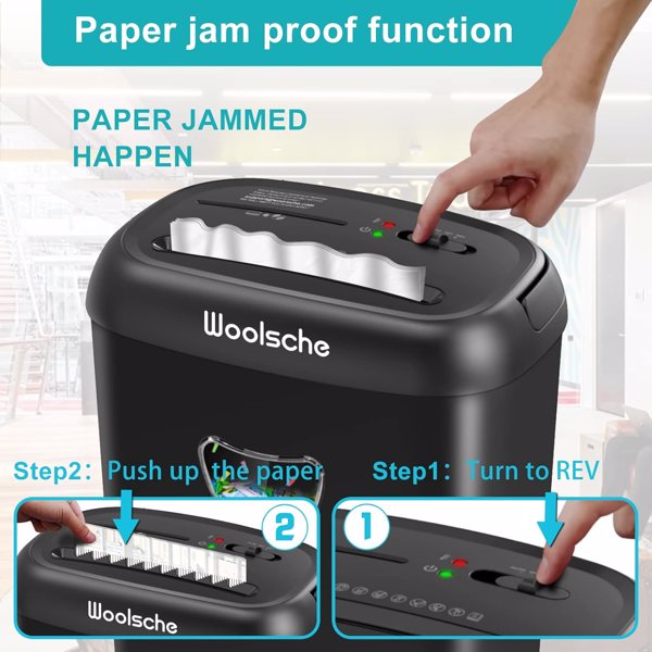  Paper Shredder, 14 Sheet Cross Cut, 6.6 Gallon Basket, P-4 Security Level, 3 Mode Design - Jam Proof Heavy Duty Shredder for Home and Office(Shipment from FBA)
