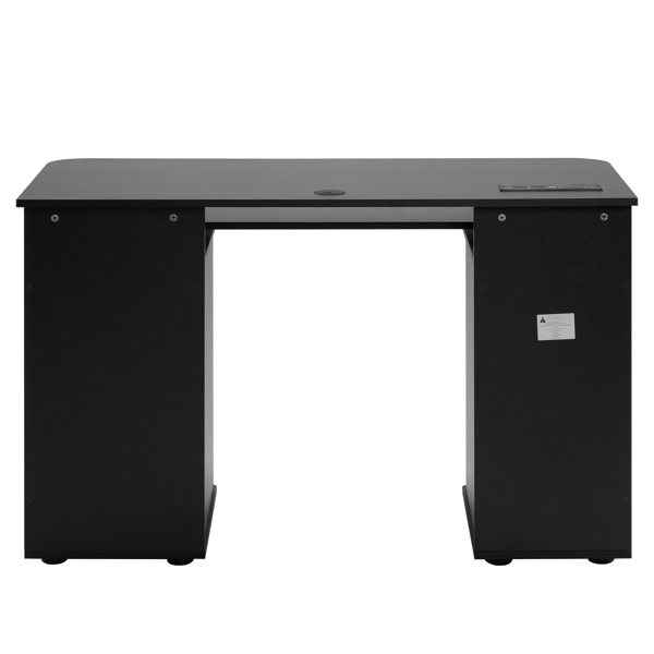 FCH  115* 55*74cm  Black PB Wood 15mm Portable 1pc Door with 3pcs Drawers Computer Desk