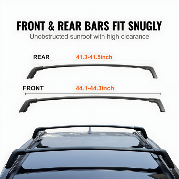 Roof Rack Cross Bars, Compatible with for Toyota for RAV4 2019-2022, 260lbs Load Capacity, Aluminum Anti-Rust Crossbars with Locks (Not Fit for Adventure/TRD Off-Road)