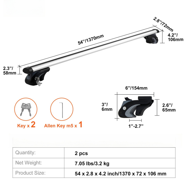 2PCS Universal 54