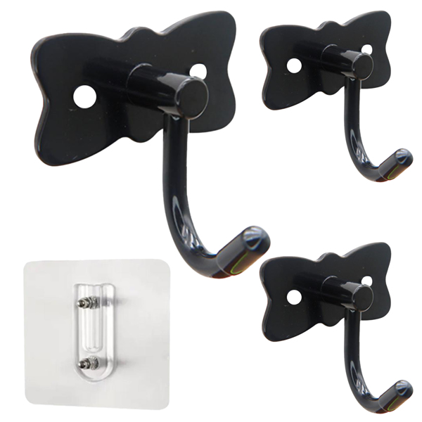 Butterfly-style practical and beautiful hanging hook for bathroom closet door-mounted hook behind the wardrobe door