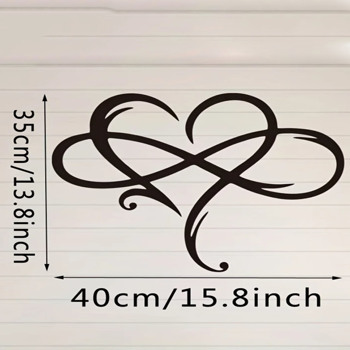 1pc Infinity Heart Metal Wall Decoration Art Eternal Love Infinite Heart-shaped Wall Decoration-Tracking numbers are not updated on Sundays
