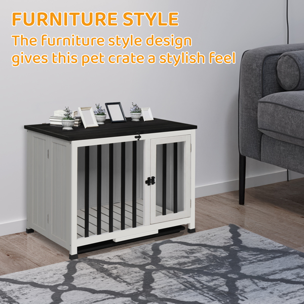 33*20*24.5inch  Dog Kennel Indoor Foldable and Portable,  Wooden Dog Crate， Easy Assembly
