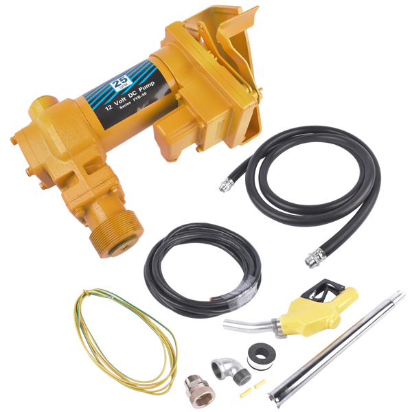 抽油泵 25GPM High Flow DC Fuel Pump Yellow Gas Heavy Duty Transfer Pump for Kerosene-6