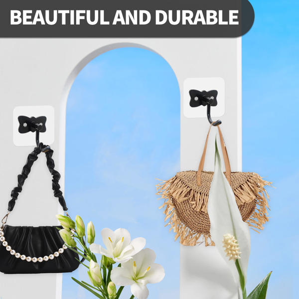 Butterfly-style practical and beautiful hanging hook for bathroom closet door-mounted hook behind the wardrobe door