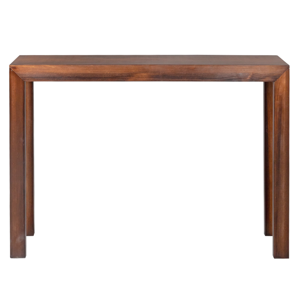 46 inch Pinewood Entryway Table, Console Table Entrance Table, Narrow Sofa Table for Living Room Entryway Hallway, Walnut