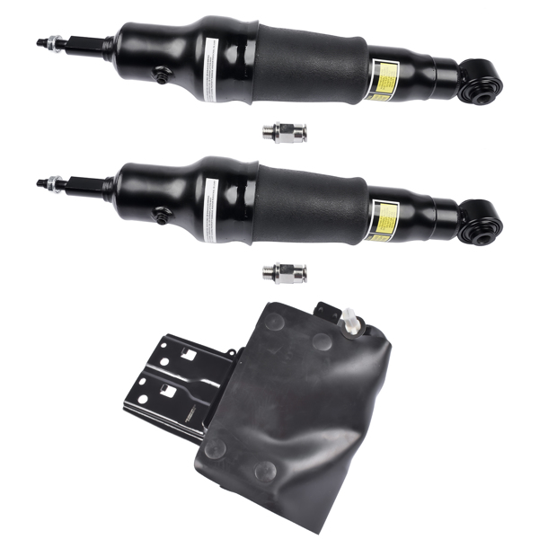 Pair Rear Air Shock Absorbers + Compressor Pump For Nissan Armada 17-20 Infiniti QX56 11-13 QX80 2014-2020 E62101LA8A 534001LA4C