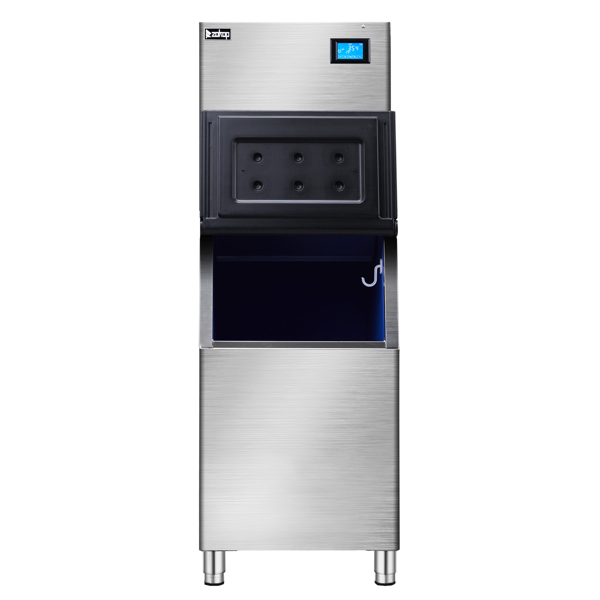 美规 BT-400主机 120V 600W 400lbs/181kg/24h 制冰机 银色 不锈钢 液晶显示屏/12*13铜冰格 商用-4