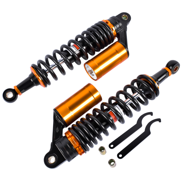 减震器 2Pcs 13.5'' 340mm Air Rear Shock Absorber Suspension Damper Motorcycle Fits for Honda Harley Sportster 883 Yamaha-2