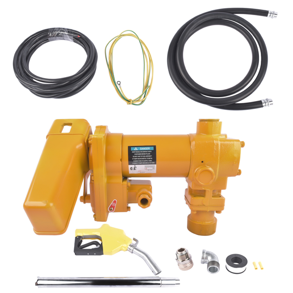 抽油泵 25GPM High Flow DC Fuel Pump Yellow Gas Heavy Duty Transfer Pump for Kerosene-5