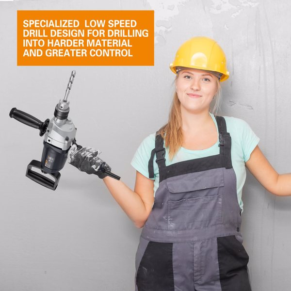 Drill Mixer Set with Spade Handle 1/2 inch Electric Corded Mixing Drill Machine 9A Motor Concrete Mud Mixer[Unable to ship on weekends]