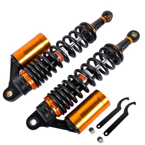 减震器 2Pcs 13.5'' 340mm Air Rear Shock Absorber Suspension Damper Motorcycle Fits for Honda Harley Sportster 883 Yamaha-5